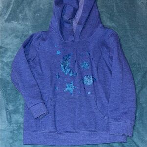 Kids Galaxy Hoodie - blue